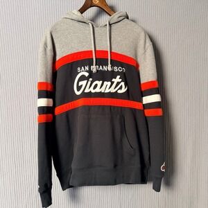 San Francisco Giants Hoodie Mitchell & Ness Black Grey Orange 2XL